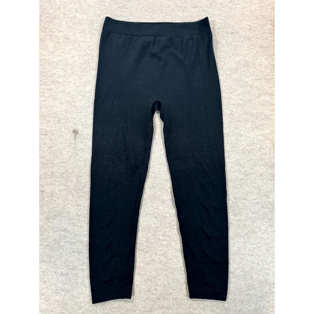 Simply Emma Womens Leggings 2X/3X Blue Stretch Elastic Waist Yoga Workout Ankle